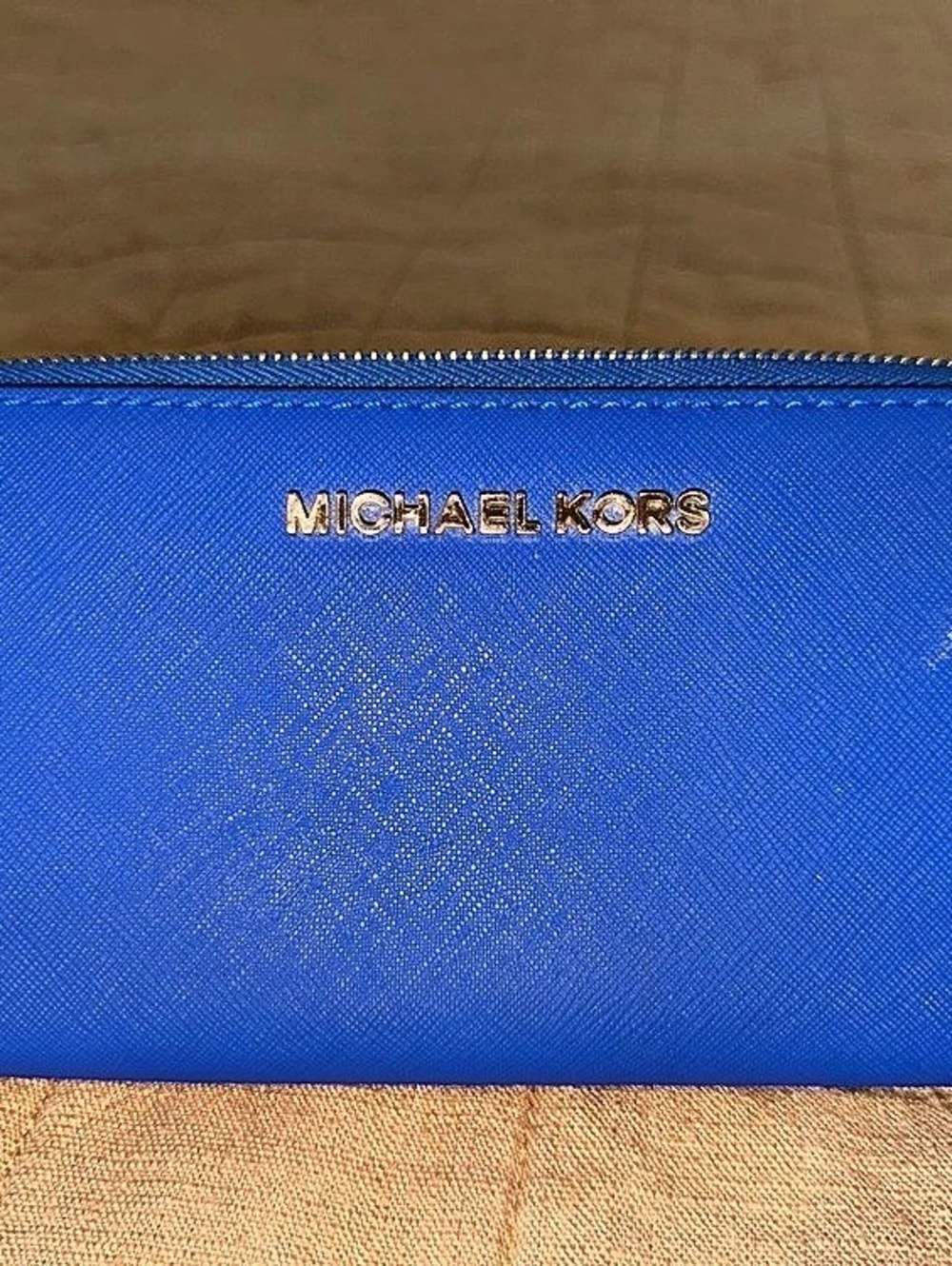 Michael Kors Jet Set Travel Continental Wallet Blue